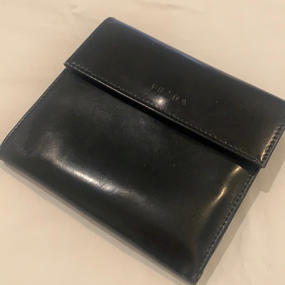 Prada Handbags - Prada black wallet - includes original box